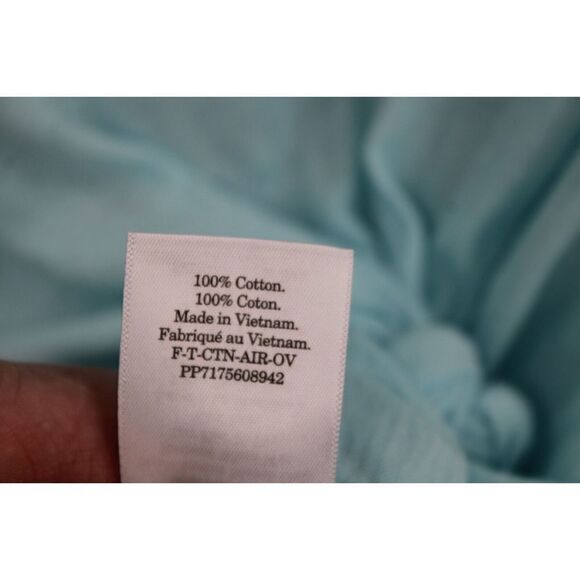 EVERLANE XS KNOT WAIST TEE T-SHIRT LIGHT BLUE - Picture 6 of 6